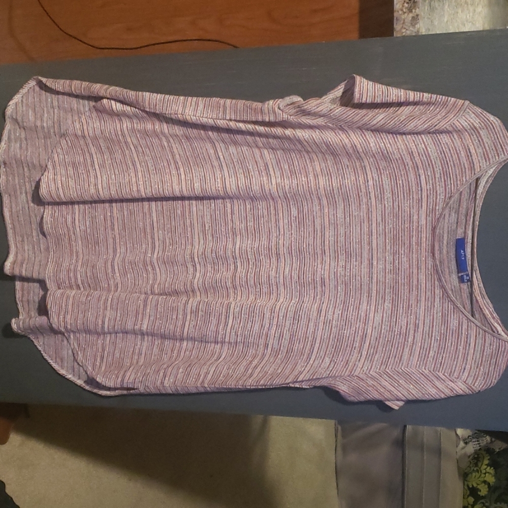 Short sleeve gold speckled tunic